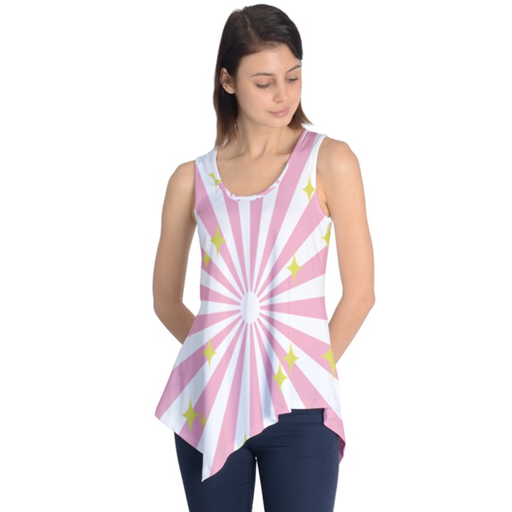 Hurak Pink Star Yellow Hole Sunlight Light Sleeveless Tunic