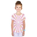 Hurak Pink Star Yellow Hole Sunlight Light Kids  One Piece Tee View1