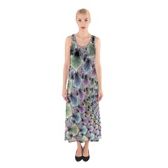 Beautiful Image Fractal Vortex Sleeveless Maxi Dress by Simbadda