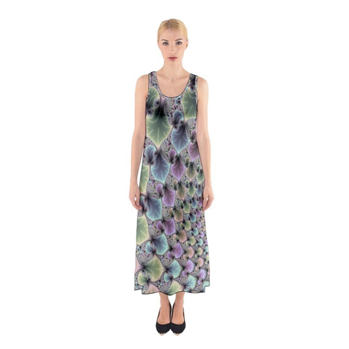 Beautiful Image Fractal Vortex Sleeveless Maxi Dress