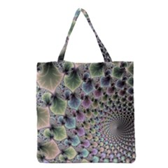 Beautiful Image Fractal Vortex Grocery Tote Bag by Simbadda