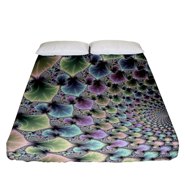 Beautiful Image Fractal Vortex Fitted Sheet (California King Size)