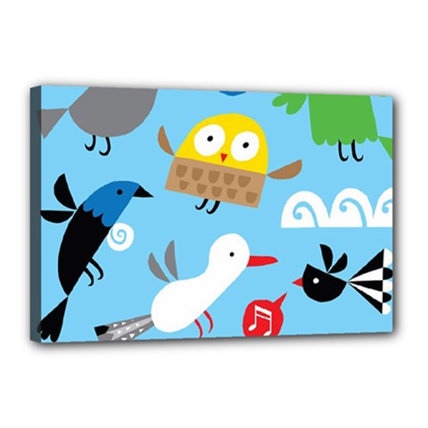 New Zealand Birds Close Fly Animals Canvas 18  X 12  by Mariart