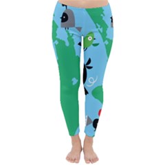 New Zealand Birds Detail Animals Fly Classic Winter Leggings