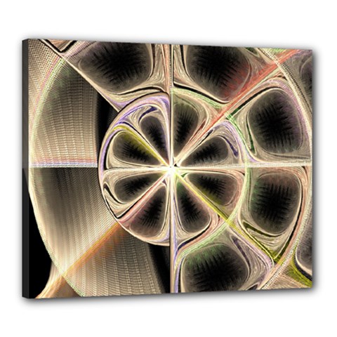 Background With Fractal Crazy Wheel Canvas 24  X 20  by Simbadda