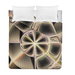 Background With Fractal Crazy Wheel Duvet Cover Double Side (full/ Double Size)