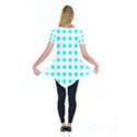 Polka Dot Blue White Short Sleeve Tunic  View2