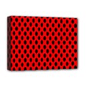 Polka Dot Black Red Hole Backgrounds Deluxe Canvas 16  x 12   View1