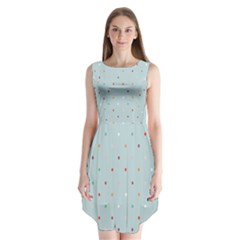 Polka Dot Flooring Blue Orange Blur Spot Sleeveless Chiffon Dress   by Mariart