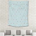 Polka Dot Flooring Blue Orange Blur Spot Medium Tapestry View2