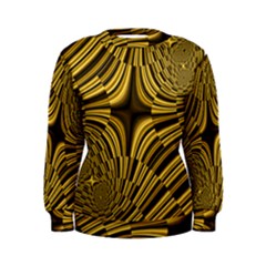 Fractal Golden River Women s Sweatshirt by Simbadda