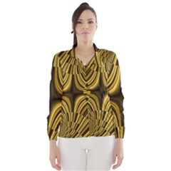 Fractal Golden River Wind Breaker (women) by Simbadda