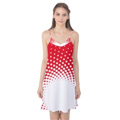 Polka Dot Circle Hole Red White Camis Nightgown by Mariart