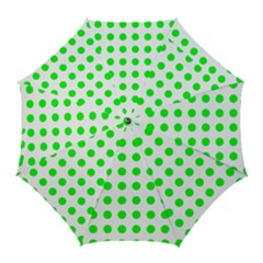 Polka Dot Green Golf Umbrellas