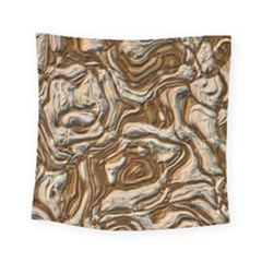 Fractal Background Mud Flow Square Tapestry (small)