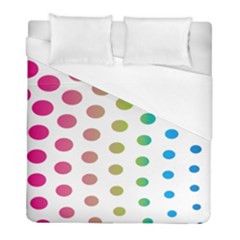 Polka Dot Pink Green Blue Duvet Cover (full/ Double Size)