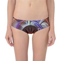 Background Image With Hidden Fractal Flower Classic Bikini Bottoms by Simbadda