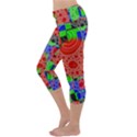 Background With Fractal Digital Cubist Drawing Capri Yoga Leggings View2