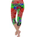 Background With Fractal Digital Cubist Drawing Capri Yoga Leggings View4