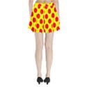 Polka Dot Red Yellow Pleated Mini Skirt View2