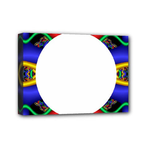 Symmetric Fractal Snake Frame Mini Canvas 7  X 5  by Simbadda