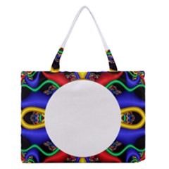 Symmetric Fractal Snake Frame Medium Zipper Tote Bag