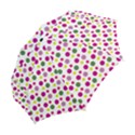 Polka Dot Purple Green Yellow Folding Umbrellas View2