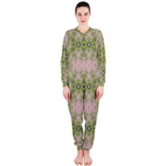 Digital Computer Graphic Seamless Wallpaper Onepiece Jumpsuit (ladies)  by Simbadda