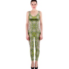 Digital Computer Graphic Seamless Wallpaper Onepiece Catsuit by Simbadda