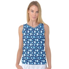 Polka Dot Blue Women s Basketball Tank Top