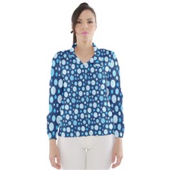 Polka Dot Blue Wind Breaker (women) by Mariart