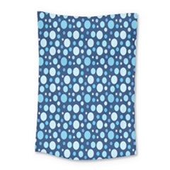 Polka Dot Blue Small Tapestry by Mariart