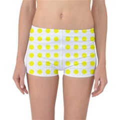 Polka Dot Yellow White Reversible Bikini Bottoms by Mariart