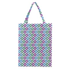 Polka Dot Like Circle Purple Blue Green Classic Tote Bag by Mariart