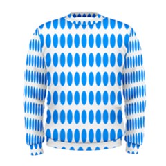 Polka Dots Blue White Men s Sweatshirt by Mariart