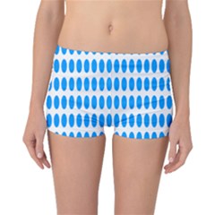 Polka Dots Blue White Boyleg Bikini Bottoms by Mariart