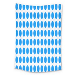 Polka Dots Blue White Large Tapestry by Mariart