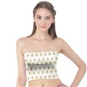 Polka Dots Gold Grey Tube Top View1