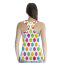 Polka Dot Yellow Green Blue Pink Purple Red Rainbow Color Racer Back Sports Top View2