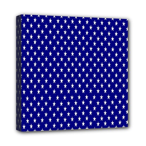 Rainbow Polka Dot Borders Colorful Resolution Wallpaper Blue Star Mini Canvas 8  X 8  by Mariart