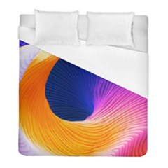 Wave Waves Chefron Color Blue Pink Orange White Red Purple Duvet Cover (full/ Double Size) by Mariart