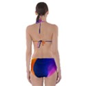 Wave Waves Chefron Color Blue Pink Orange White Red Purple Cut-Out One Piece Swimsuit View2