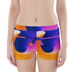 Wave Waves Chefron Color Blue Pink Orange White Red Purple Boyleg Bikini Wrap Bottoms by Mariart