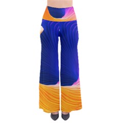 Wave Waves Chefron Color Blue Pink Orange White Red Purple Pants by Mariart