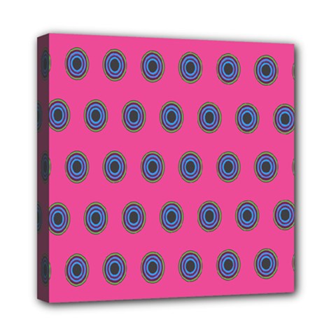 Polka Dot Circle Pink Purple Green Mini Canvas 8  X 8  by Mariart