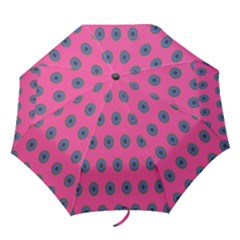 Polka Dot Circle Pink Purple Green Folding Umbrellas by Mariart