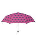 Polka Dot Circle Pink Purple Green Folding Umbrellas View3