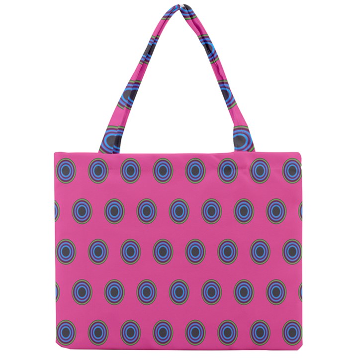 Polka Dot Circle Pink Purple Green Mini Tote Bag