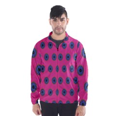 Polka Dot Circle Pink Purple Green Wind Breaker (men) by Mariart