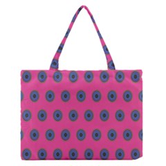 Polka Dot Circle Pink Purple Green Medium Zipper Tote Bag by Mariart